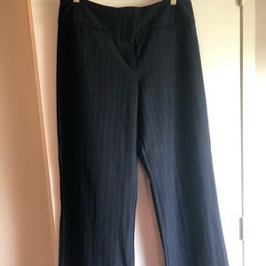 Navy blue with blue pinstripes dress pants